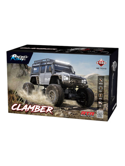 HB TOYS Racing Rally Clamber RTR Ready To Run 1:10 Scale 4WD RC Rock Crawler Off Road Car with Shock Absorbers.