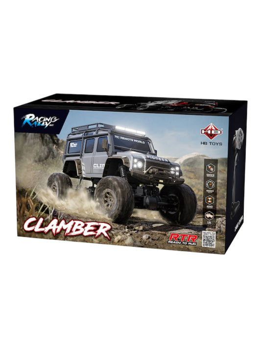 HB TOYS Racing Rally Clamber RTR Ready To Run 1:10 Scale 4WD RC Rock Crawler Off Road Car with Shock Absorbers.