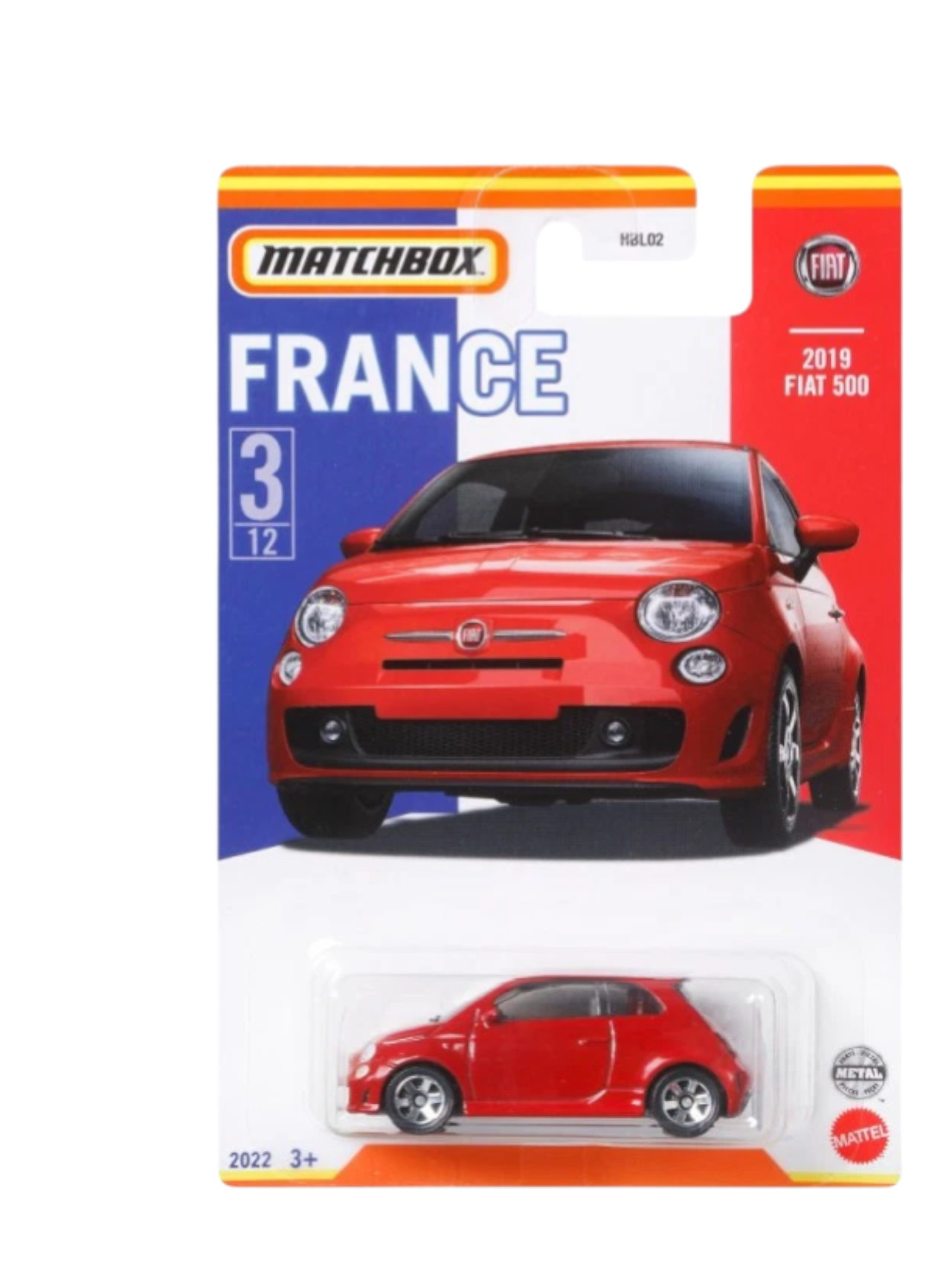 Matchbox France 2019 Flat 500 no 3/12 Imported Mainline 1:64 Scale