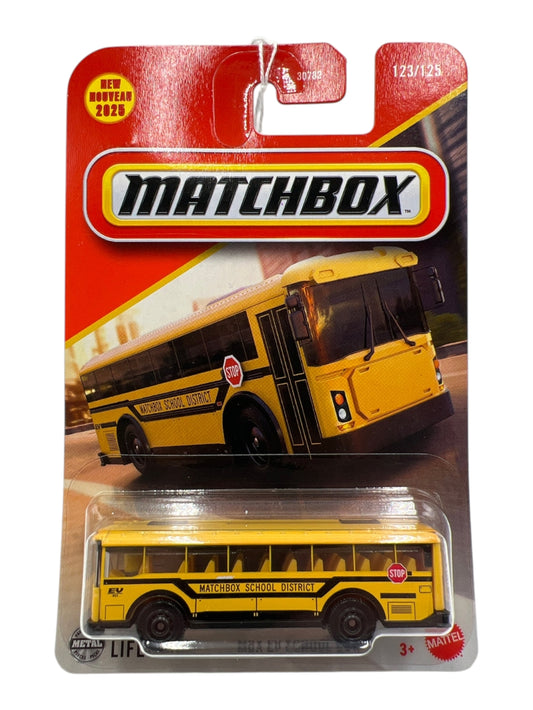 MatchBox mbx ev school bus imported mainline 1:64 Scale