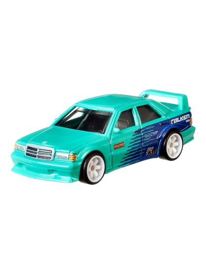 HotWheels Car Culture Team Transport Mercedes-Benz 190E Fleet Flyer Imported Premium 1:64 Scale (With Protector)