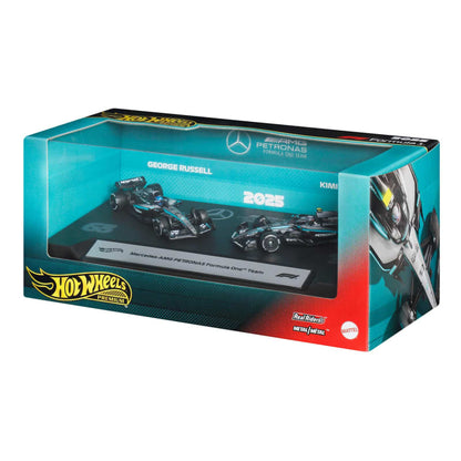 Hotwheels Premium Mercedes-AMG PETRONAS 2025 Formula One Team 1:64 Scale