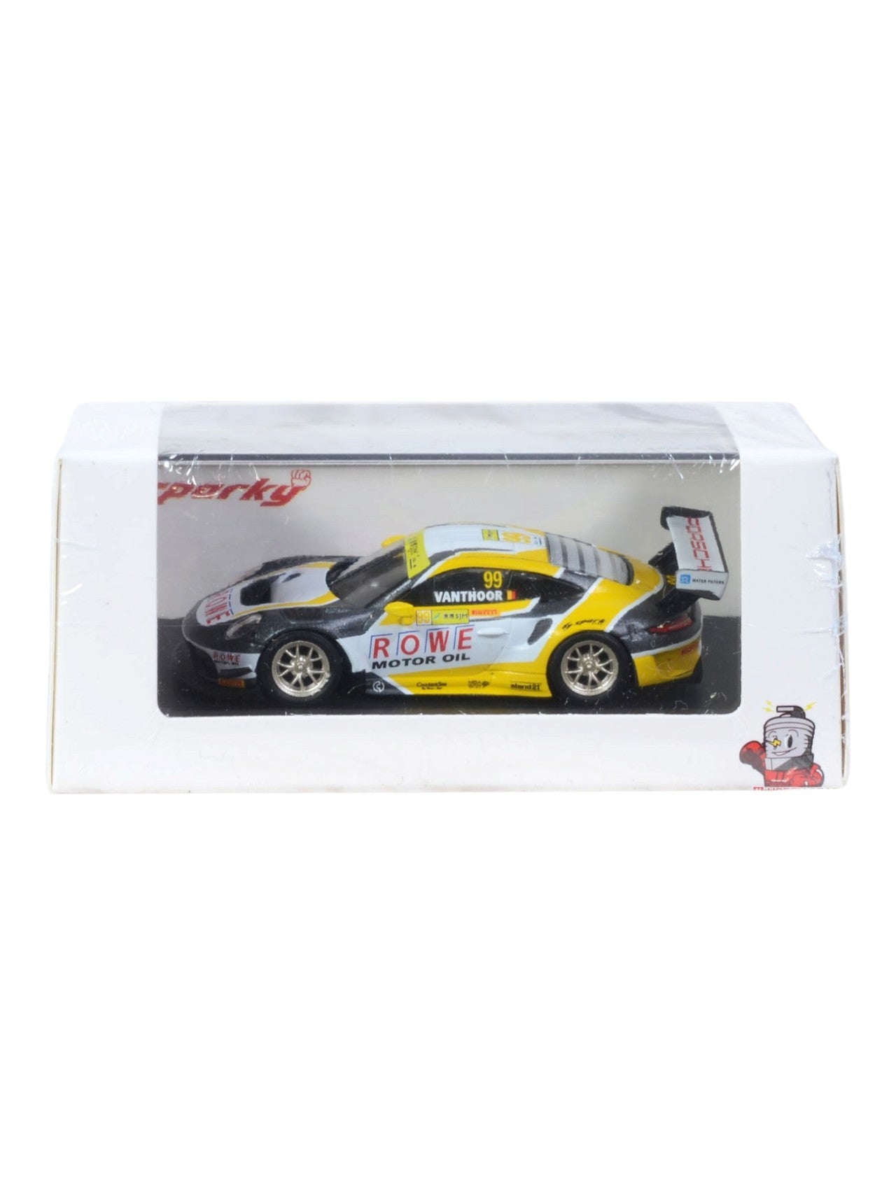 SPARKY "Porsche 911 GT3 R ROWe Racing – FIA GT World Cup Macau 2018 Die-Cast Model Car 1:64 Scale
