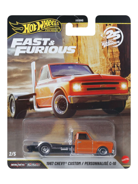 HotWheels Fast & Furious 1967 Chevy/Personnalise C-10 Imported Premium 1:64 Scale
