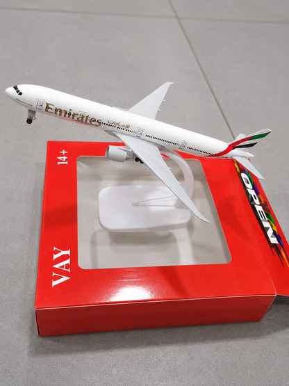 Aircraft Model Airplane Emirates Premium Diecast matel With Detailed Graphics Display Stand (code-316) High Quality Paint 20cm'Scale Aircraft Model
