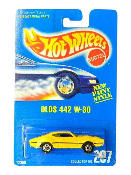 Hotwheels OLDS 442 W-30 No. 267 Imported Mainline 1:64 Scale (Card Damage)