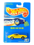 Hotwheels OLDS 442 W-30 No. 267 Imported Mainline 1:64 Scale (Card Damage)