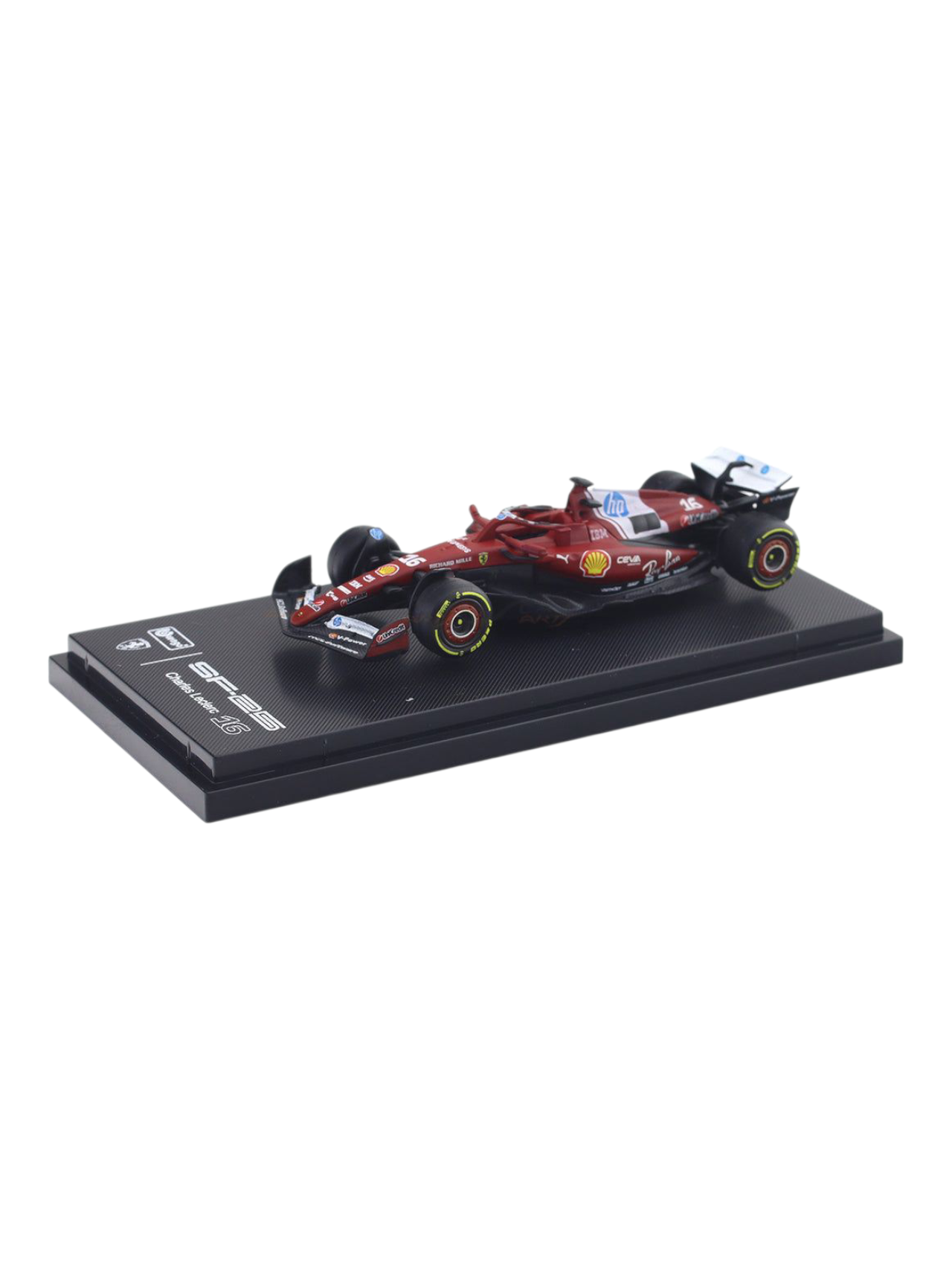 Bburago Formula 1 (F1) 2025 Ferrari SF-25 Charles Leclerc No-16 1:64 Scale