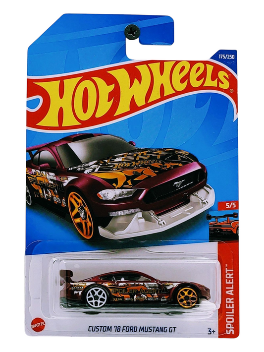HotWheels Custom 18 Ford Mustang GT Imported Mainline 1:64 Scale