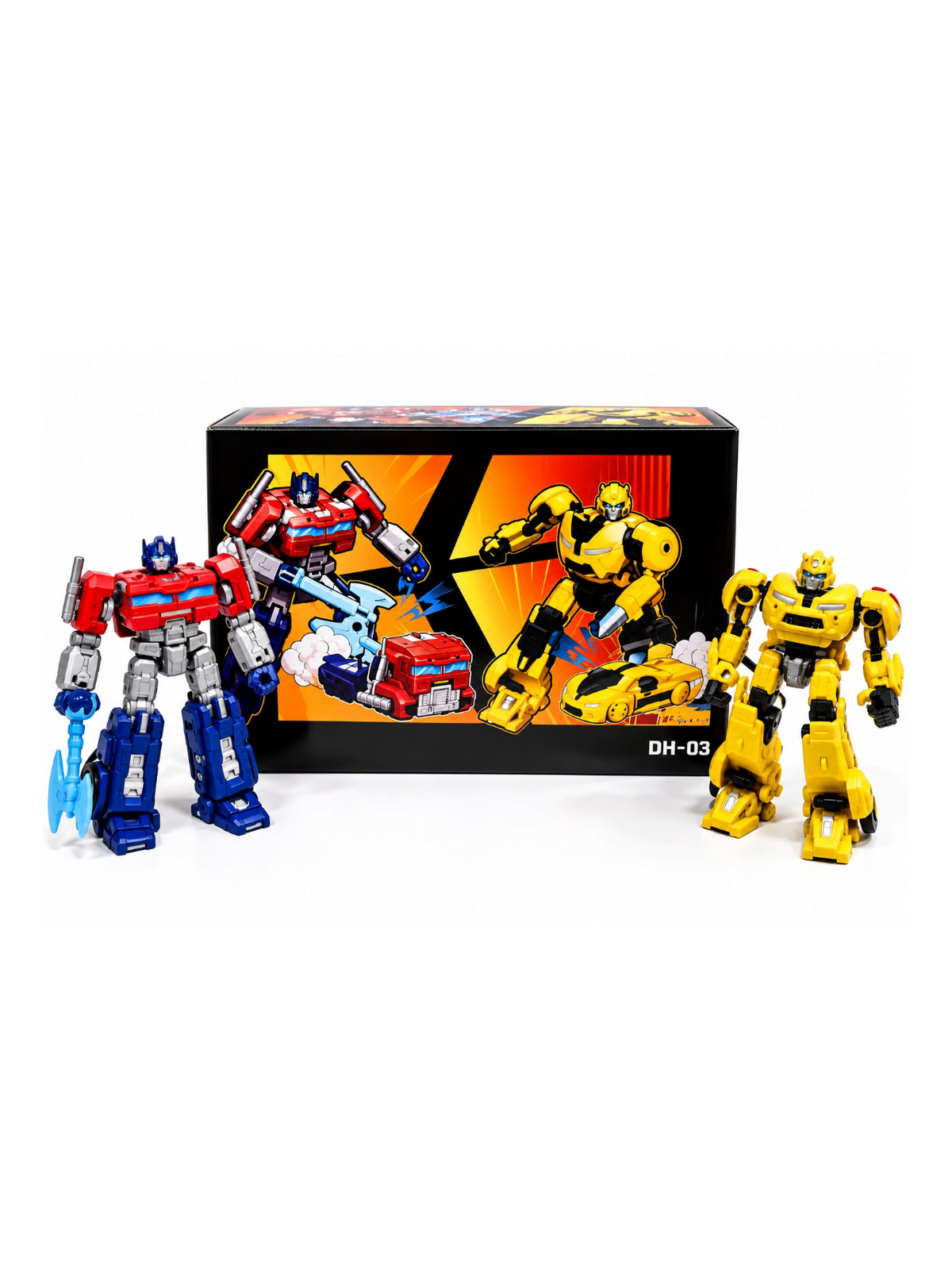 Transformers Optimus Prime & Bumblebee Robot  with Display Box Action Figure DH-03