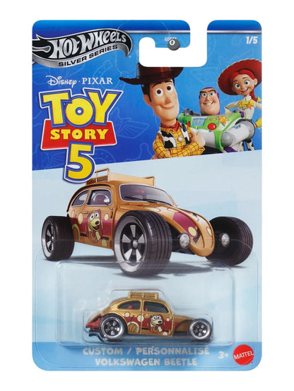 HotWheels Silver Series Disney Pixar Toy Story 5  Set of 5 Imported Mainline Card Art 1:64 Scale ( Code - 952M )