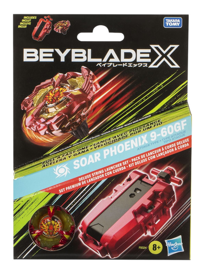 Takara Tomy Beyblade X Soar Phoenix 9-60GF Deluxe Line Starter Set