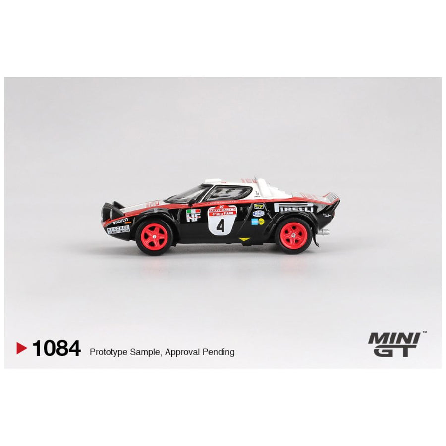 Mini GT #1084: Lancia Stratos HF #4 1978 Rally Sanremo Winner LHD 1:64 Scale