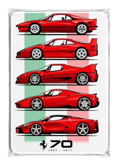 Premium Fridge magnet 
 Collection – Pokémon, Toyota Fortuner, Ferrari F1, One Piece Luffy, Toyota Supra & Car Warning Signs | Decorative Tin Posters