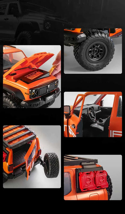 No.MN-300 RC 1:12 Scale 4WD RTR RC Rock Crawler – Off-Road Hobby Grade Truck Realistic LED Lighting System Battery: 7.4V Rechargeable Lithium Battery Remote Control Truck