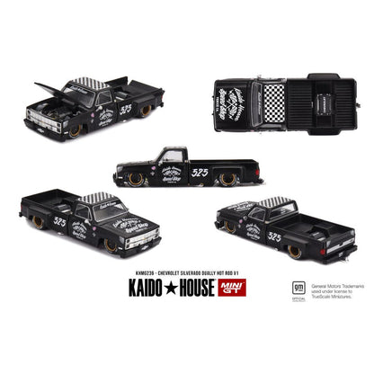 Mini GT Kaido House #236: Chevrolet Silverado Dually Hot Rod V1 1:64 Scale