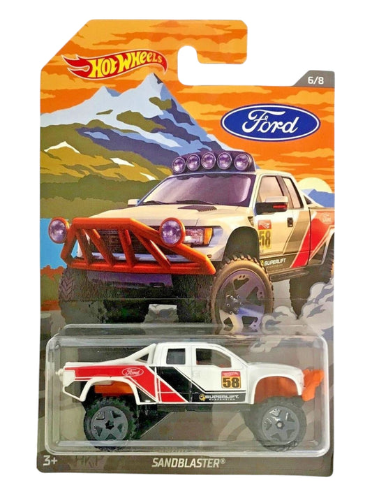 HotWheels Ford sandblaster imported mainline card art 1:64