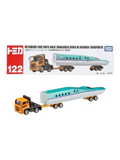 Takara Tomy Tomica Mitsubishi Fuso Super Great Shinkansen H5 Hayabusa Transporter No.122 | Die-Cast Vehicle & Train Carrier Model