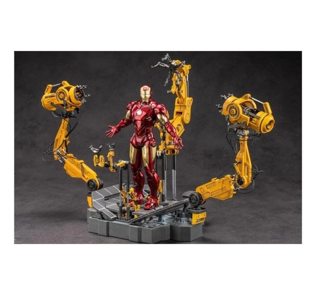 ZD Toys Marvel Studios The Infinity Saga 'Iron Man Mark IV Suit - up Gantry Premium Display 1:64 Scale