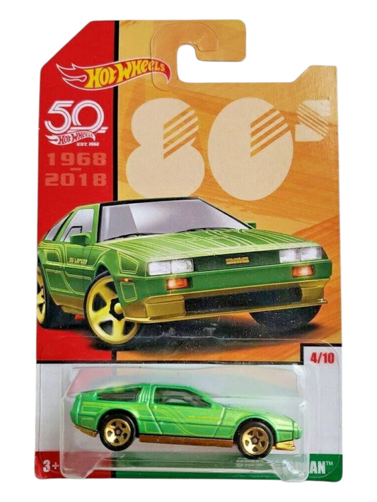 Hotwheels dmc delorean imported card art mainline 1:64 Scale