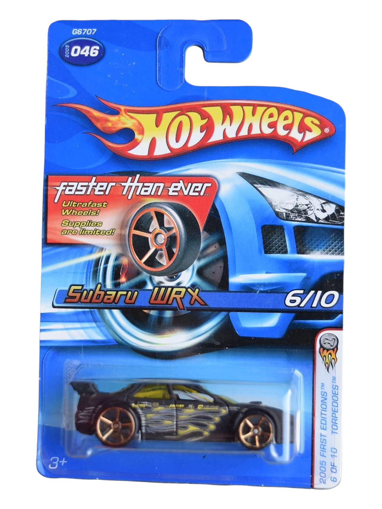 HotWheels 2005 First Editions Torpedoes Subaru WRX Collector No-046 Imported Mainline 1:64 Scale