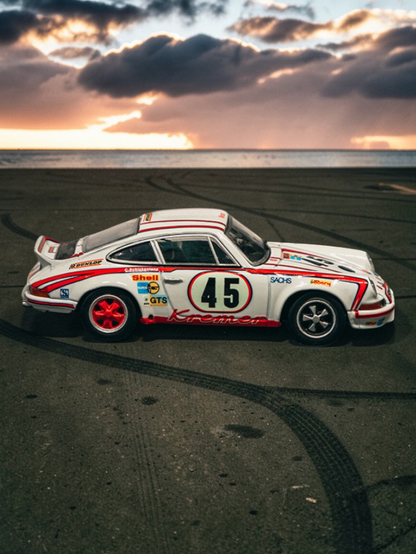 Schuco Porsche 911 Carrera RSR 2.8 Le Mans 1973 #45 Winner Diecast Model Car 1:64 Scale