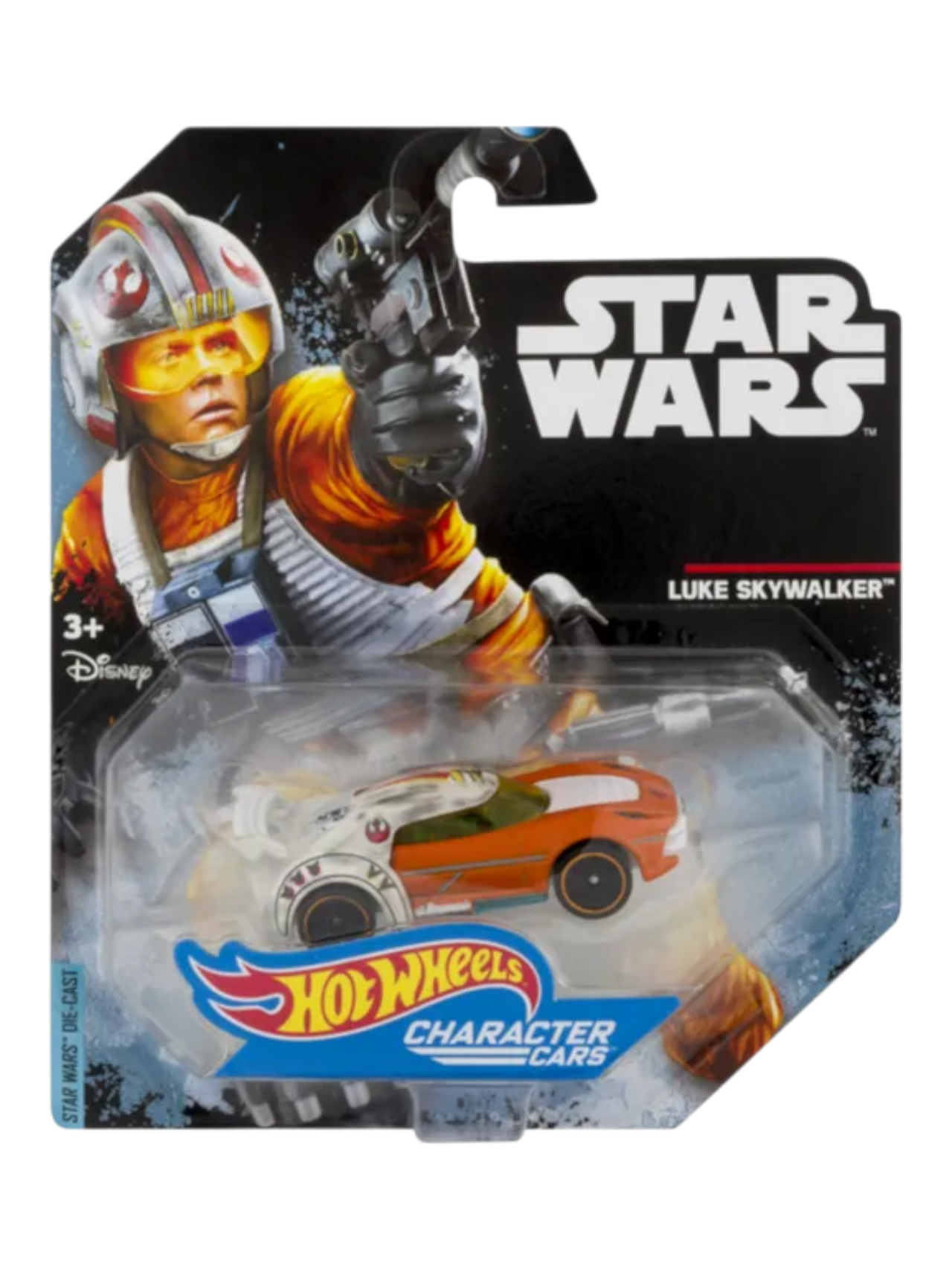 HotWheels Character Cars Luke Skywalker Disney Premium Imported 1:64 Scale