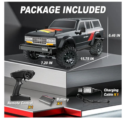 SHAMOGUI DG92 1/12 Scale 4WD Ready-to-Run Off-Road Climbing Truck with LED Lights Speed 20KM/H No.DG-92