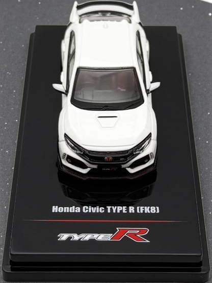 INNO64 Honda Civic Type R FK8 1:64 Scale Metal Diecast Model IN64-FK8-WHI