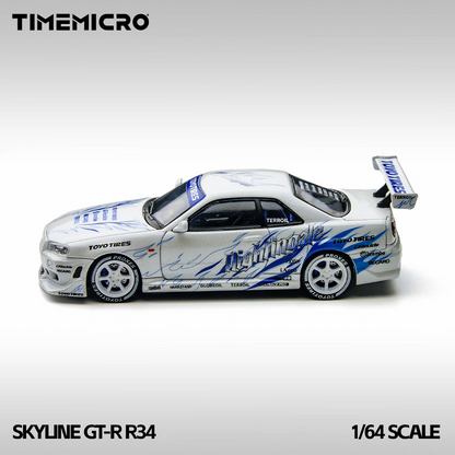 Timemicro Skyline GT-R R34 1:64 Scale