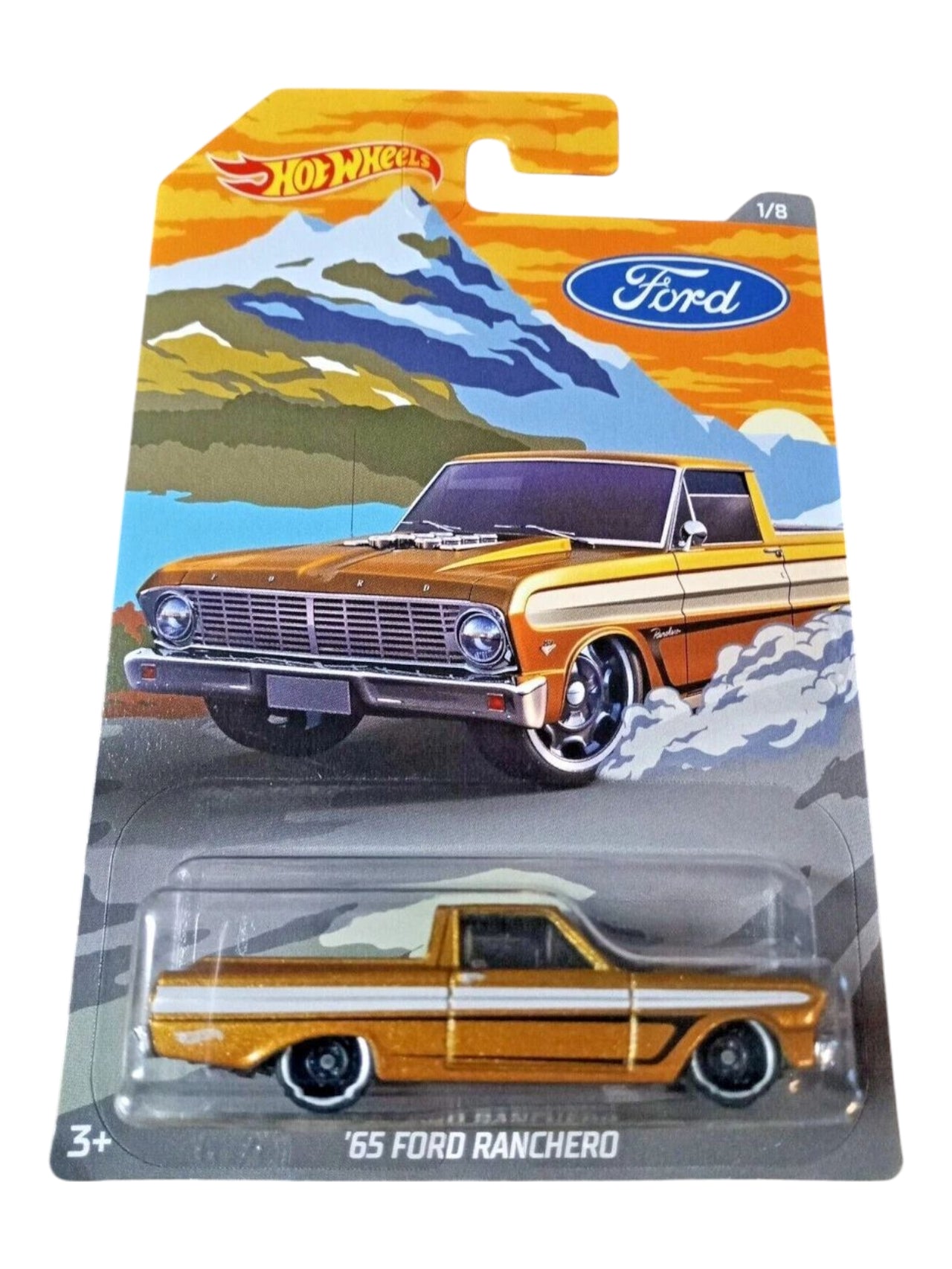 HotWheels 65 Ford ranchero imported mainline card art 1:64