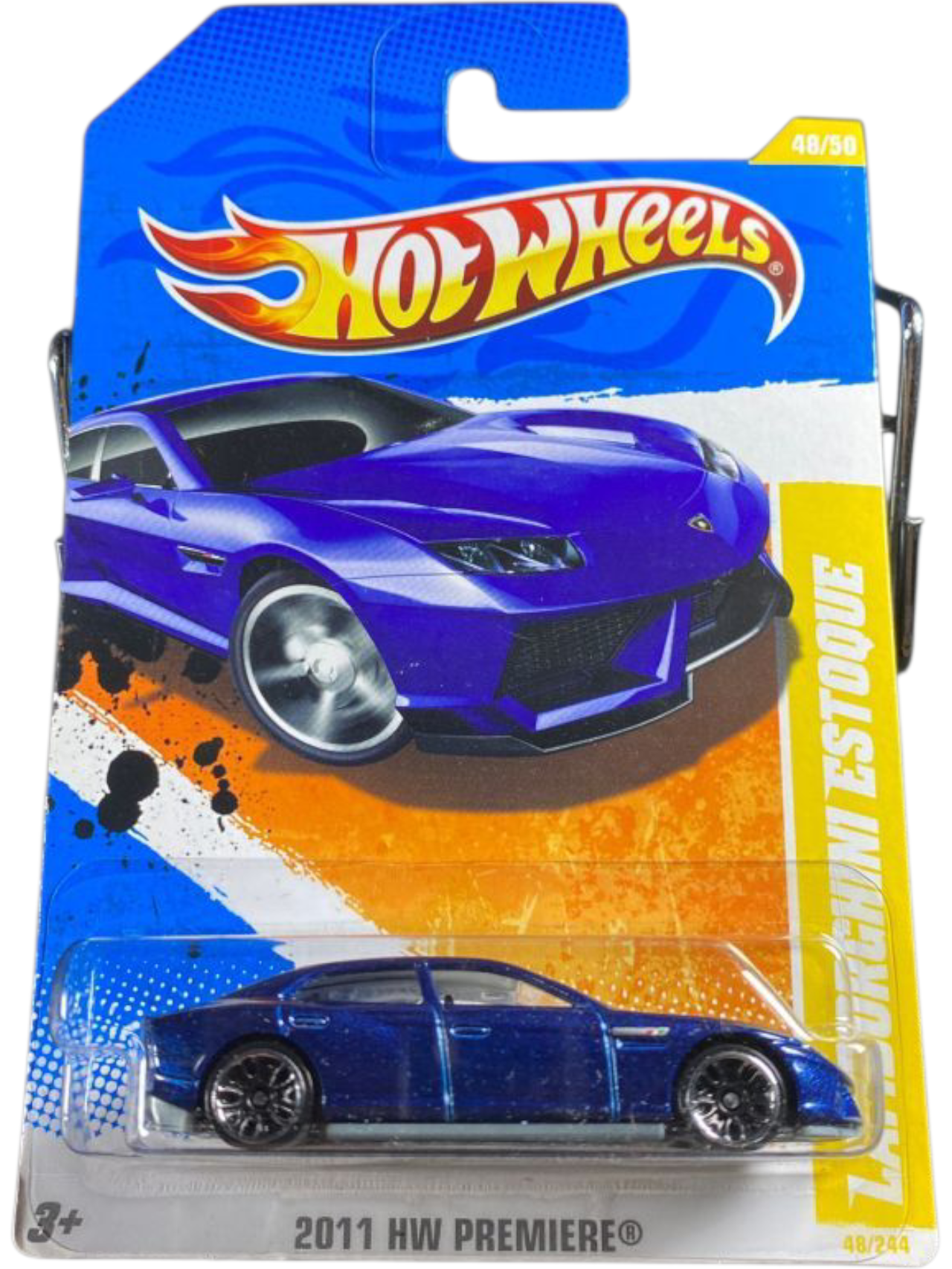 HotWheels Lamborghini ESTOQUE Imported Mainline card art 1:64 Scale V5555-07A1G1