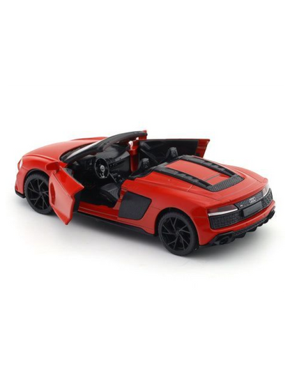 Audi R8 Spyder 1:32 MSZ licensed pullback diecast Scale Model car