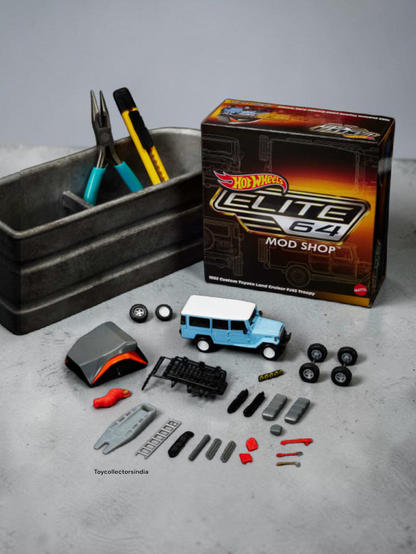HotWheels Elite 64 Mod Shop 1982 Custom Toyota Land Cruiser Fj45 Troopy Imported 1:64 Scale Diecast Model Car rlc