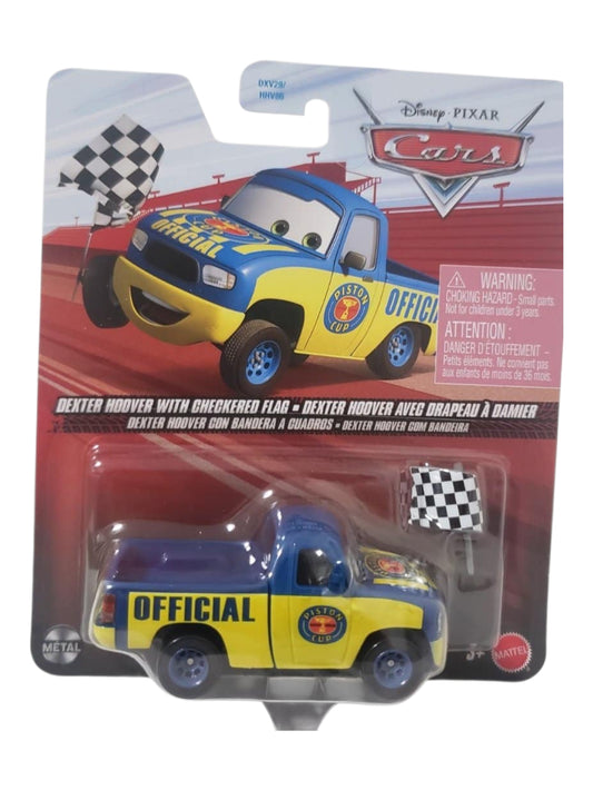 Disney Pixar Cars Dexter Hoover With Checkered Flag Imported 1:64 Scale