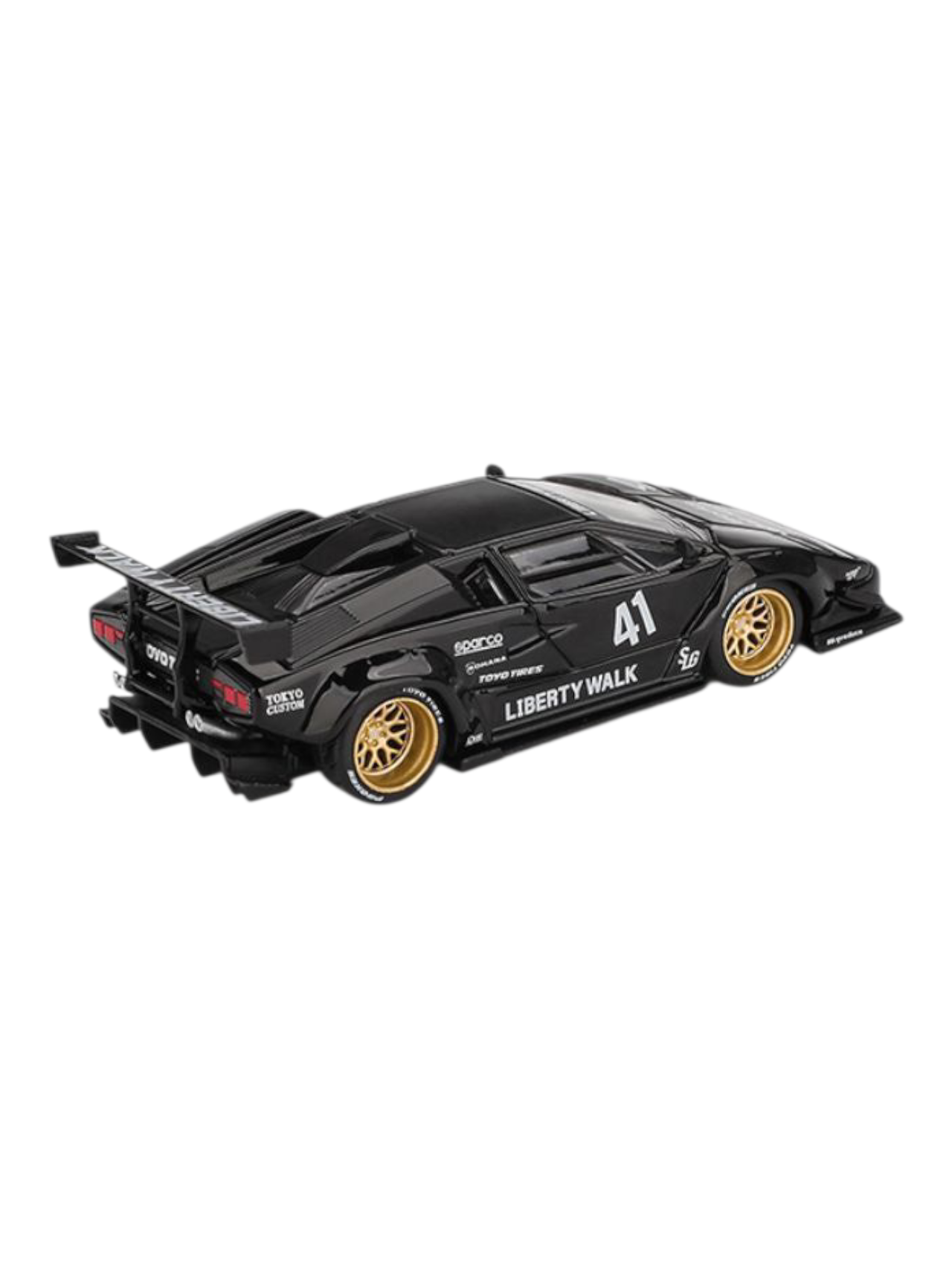 Mini GT Lamborghini Countach LB-Works (Black) Code-1081 1:64 Scale