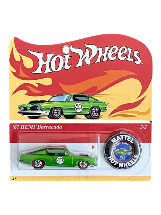 HotWheels 50th Anniversary Redline 68 Hemi Barracuda Imported 1:64 Scale