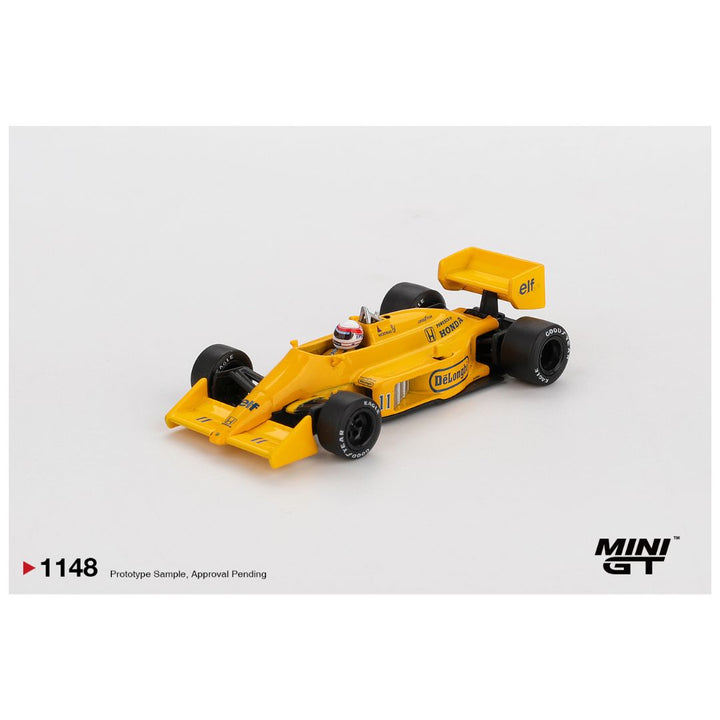 Mini GT #1148: Lotus 99T #11 Satoru Nakajima 1987 Monaco Grand Prix Imported 1:64 Scale