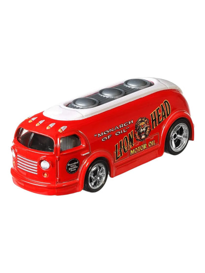 HotWheels Monarch Of Oil Lion Head 1947 'Haulin Gas Imported Premium 1:64 Scale ( Card is damege Car Mint Condition )