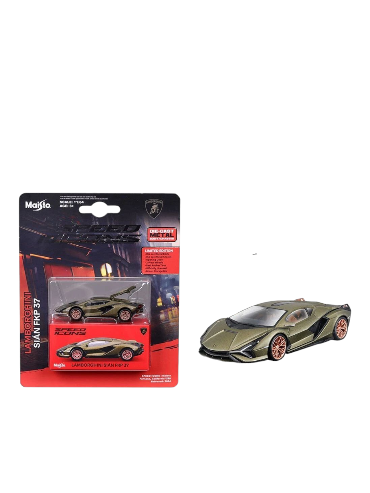 Maisto Speed Icons Lamborghini Sian FKP 37 1:64 Scale