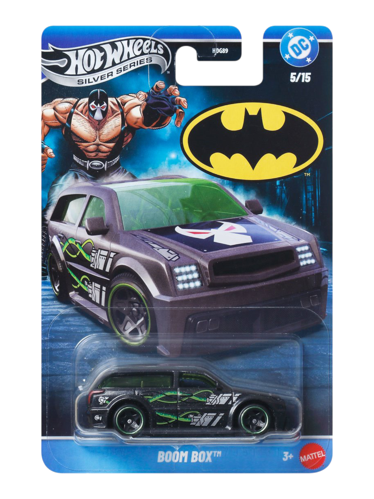 HotWheels Batman Silver Series Boom Box Imported Mainline Card Art 1:64 Scale