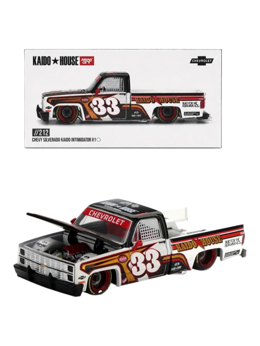 Mini GT Kaido House #212: Chevrolet Silverado Kaido Intimidator V1 1:64 Scale