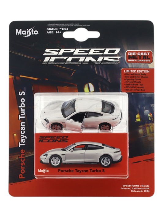 Maisto Speed Icons Porsche Taycan Turbo S 1:64 Scale