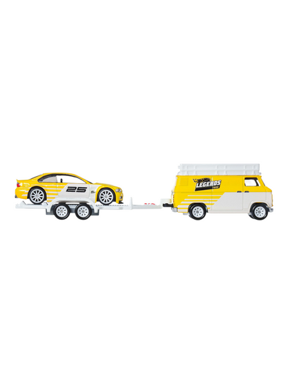 HotWheels Car Culture Team Transport Legends Tour BMW M3 and HW Rally Hauler Imported 1:64 Scale