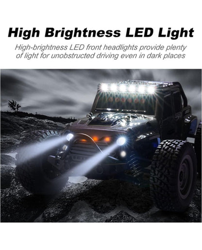 GANTRY 1:16 Scale RTR 4x4 RC Off-Road Racing Car – 2.4GHz High-Speed All-Terrain Vehicle with 7.4V Li-ion Battery, Magnetic Speed Motor, Shock Absorbers & Anti-Skid Tires Speed of 35 to 40 KM/H Remote control