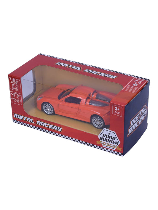 Road Burner Metal Racers Porsche Carrera Pull Back