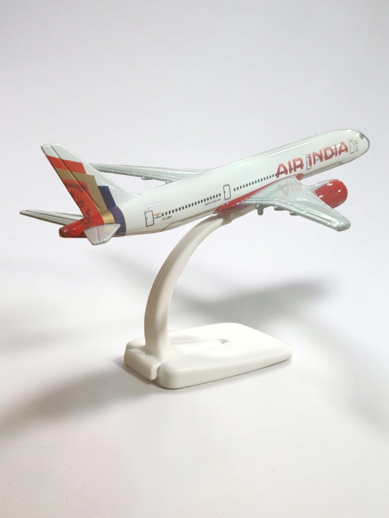Aircraft Air India Airbus A350-900 VT - JRH Airplane Diecast Metal Display Stand With Landing Wheels 20cm Scale (No.326)