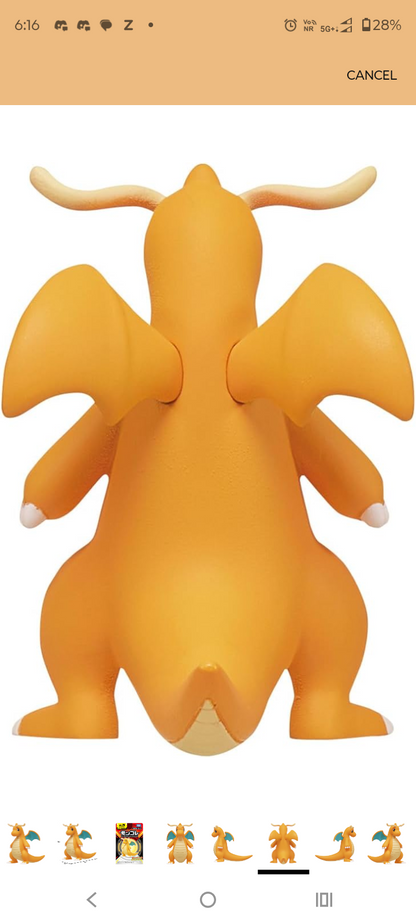 Takara Tomy Tomica Pokémon Monster Collection MS-25 Dragonite Collectible Figure Toy