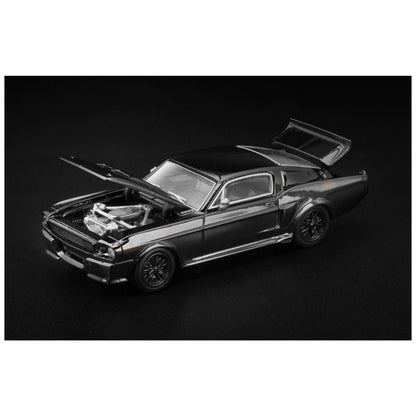 Pop Race-004 Shelby Mustang GT500 Dark Chrome Imported 1:64 Scale