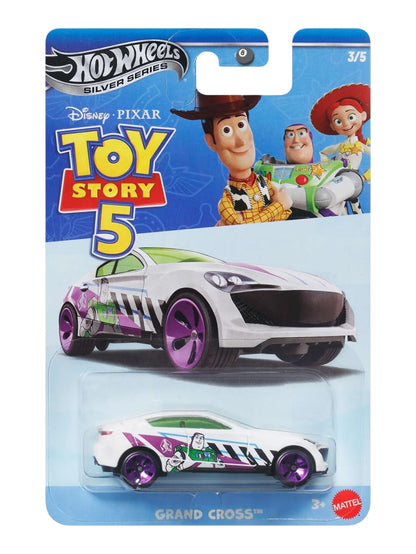 HotWheels Silver Series Disney Pixar Toy Story 5  Set of 5 Imported Mainline Card Art 1:64 Scale ( Code - 952M )